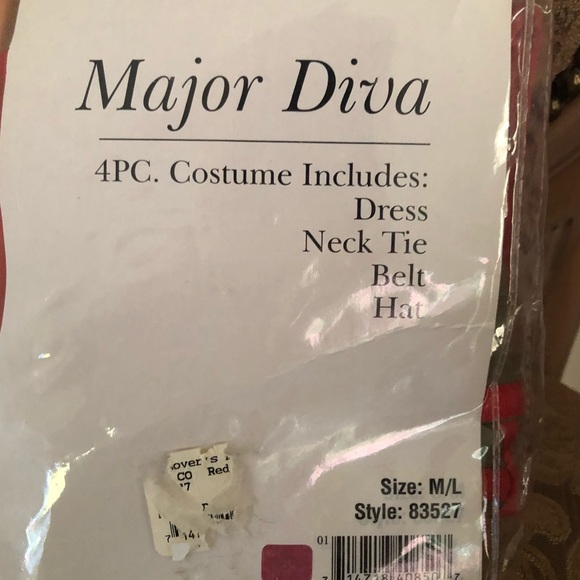 Leg Avenue-MAJOR DIVA HALLOWEEN COSTUME-M/L~NWT - Picture 4 of 4